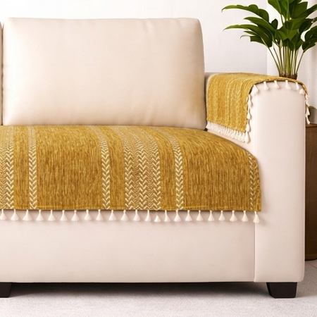 3 Seater Half (70x30 Inch),Yellow