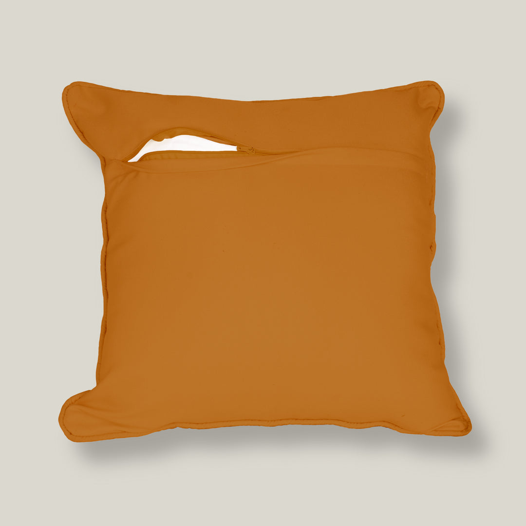 Satin Elegant Woman in Saree with Basket & Flowers Cushion Covers | 24x24 Inches | Set of 2