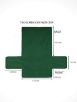 Load image into Gallery viewer, Quilted Velvet Sofa Cover Protector, Green