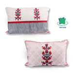 Load image into Gallery viewer, Both Side Block Print Summer Buds Cushion Cover Set of 2 ( 12 X 18 Inches )