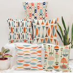 Load image into Gallery viewer, Soft Touch Luxurious Printed Cotton Canvas Cushion Cover Set of 5