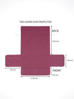 Load image into Gallery viewer, Quilted Velvet Sofa Cover Protector, Maroon