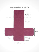 Load image into Gallery viewer, Quilted Velvet Sofa Cover Protector, Maroon