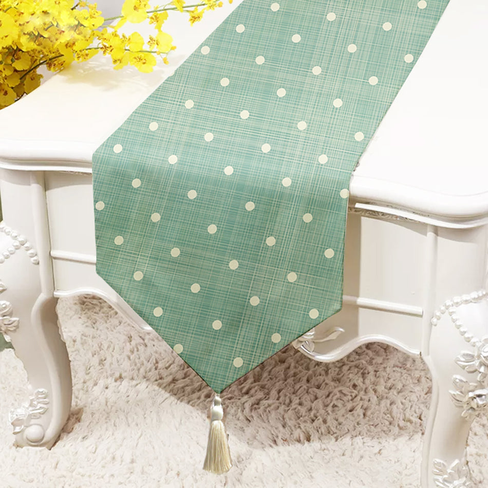 Soft Dot Polycotton Table Runner