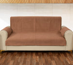 Load image into Gallery viewer, Quilted Velvet Sofa Cover Protector, Rust