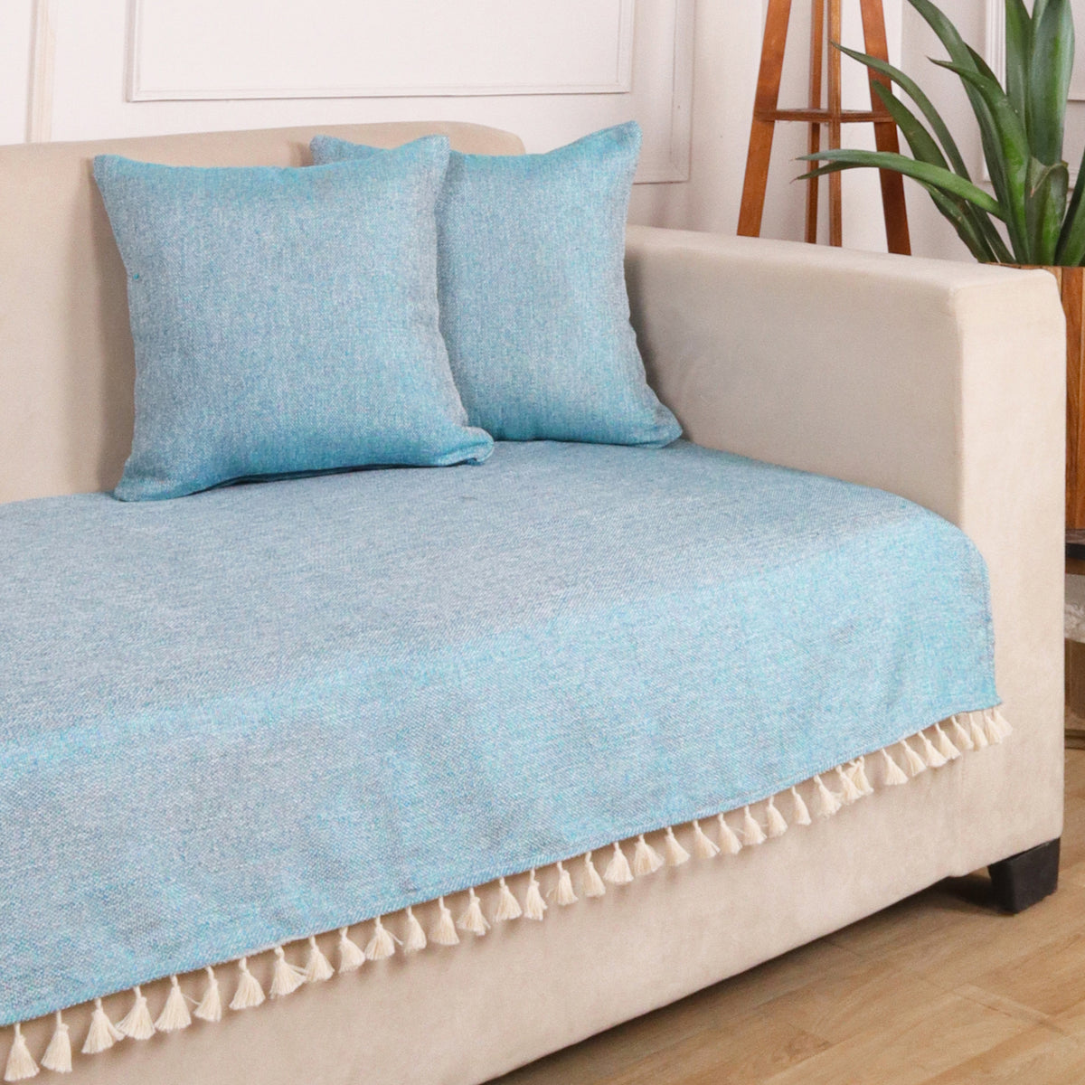 3 Seater Half (70x30 Inch),Turquoise