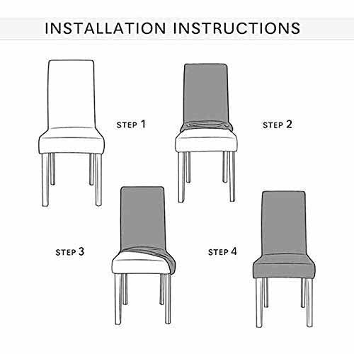 Leafy Stripes Stretchable/Spandex Printed Chair Cover