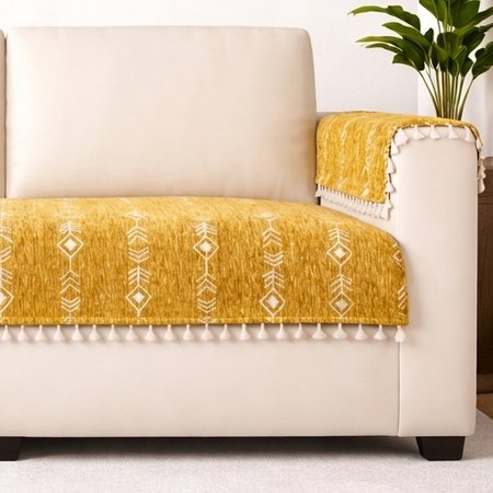4 Seater Half (96x30 Inch),Yellow