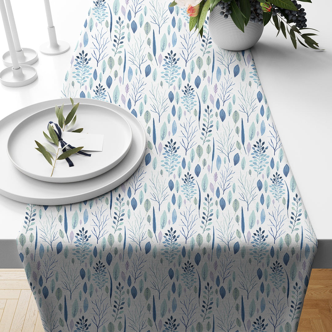 Refreshing Waterfall Exotic Canvas Table Runner for a Summery Look