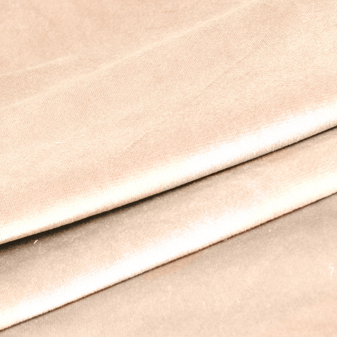 Soft Luxurious Velvet Cushion Covers Set of 2, Beige