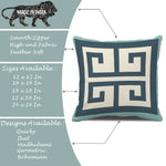 Load image into Gallery viewer, Geometrical Printed Canvas Cotton Cushion Covers, Set of 2 (24 x 24 Inches)