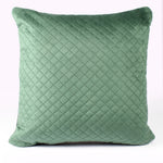 Load image into Gallery viewer, Both Side Quilted Velvet Cushion Cover (Set of 2), Green