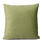 Load image into Gallery viewer, Both Side Quilted Velvet Cushion Cover (Set of 2), Mehndi