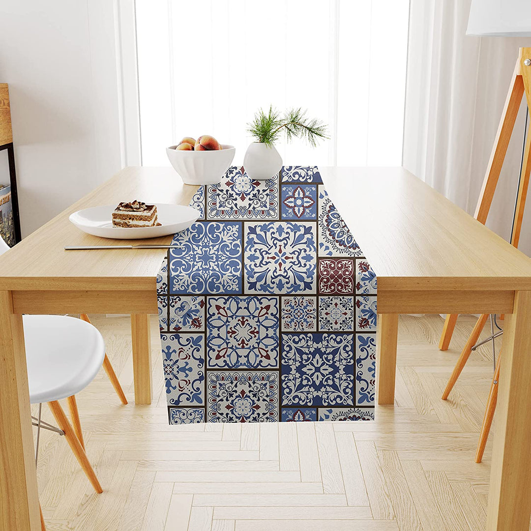 Ethnic Box Exotic Canvas Table Runner for a Summery Look