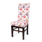 Load image into Gallery viewer, Ornate Flower Printed Spandex Chair Slipcovers | Stretchable Chair Covers