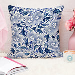 Load image into Gallery viewer, Ethnic Blue Printed Canvas Cotton Cushion Covers, Set of 2