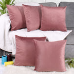 Load image into Gallery viewer, Soft Luxurious Velvet Cushion Covers Set of 5, Peach
