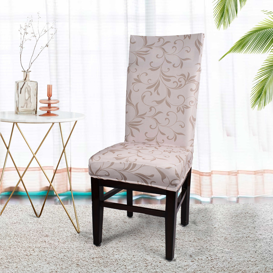 Flourish Printed Spandex Chair Slipcovers | Stretchable Chair Covers