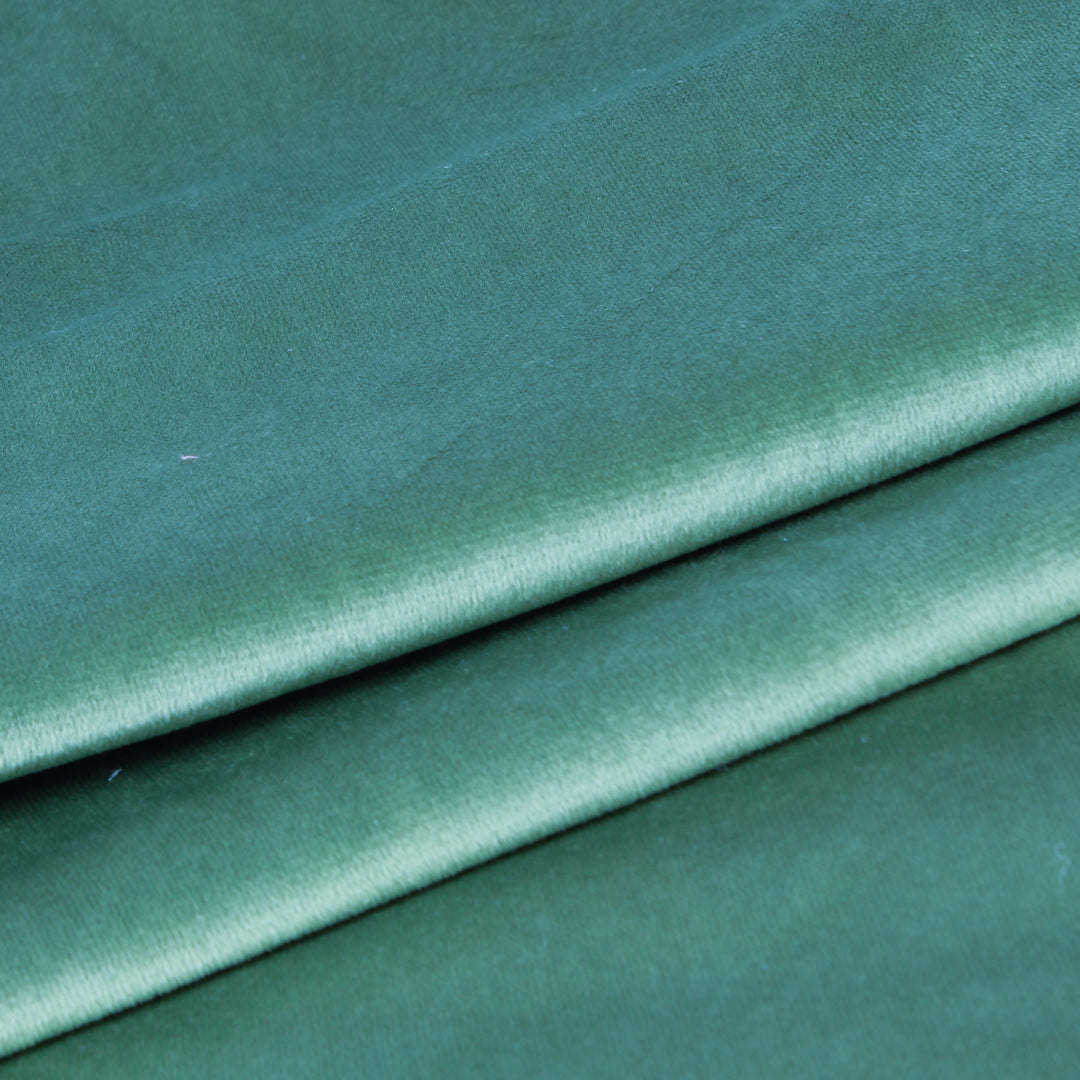 Velvet Cushion Covers Adorned With Pom Poms Set of 2, Green