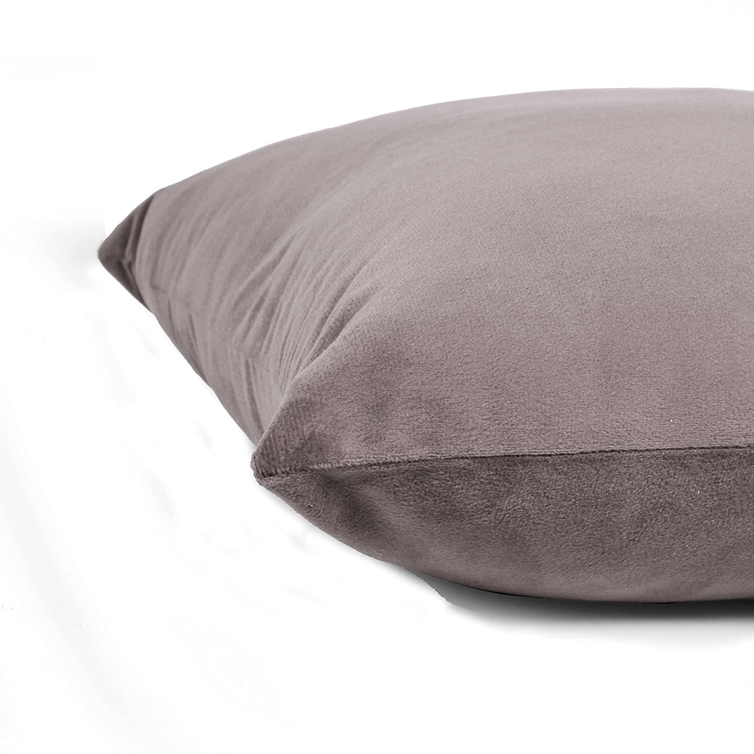Soft Luxurious Velvet Cushion Covers Rectangular Set of 2 ,Grey