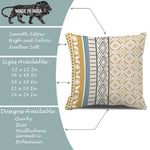 Load image into Gallery viewer, Geometrical Printed Canvas Cotton Cushion Covers, Set of 2