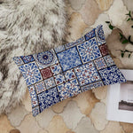 Load image into Gallery viewer, Ethnic Persian Art Box Printed Canvas Cotton Rectangular Cushion Covers, Set of 2 (12 x 18 Inches)