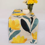 Load image into Gallery viewer, Golden Sunrise Exotic Canvas Table Runner for a Summery Look