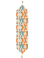 Load image into Gallery viewer, Radiant Sunshine Exotic Canvas Table Runner for a Summery Look With Tassel