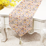 Load image into Gallery viewer, Cheerful Spring Exotic Canvas Table Runner for a Summery Look With Tassel